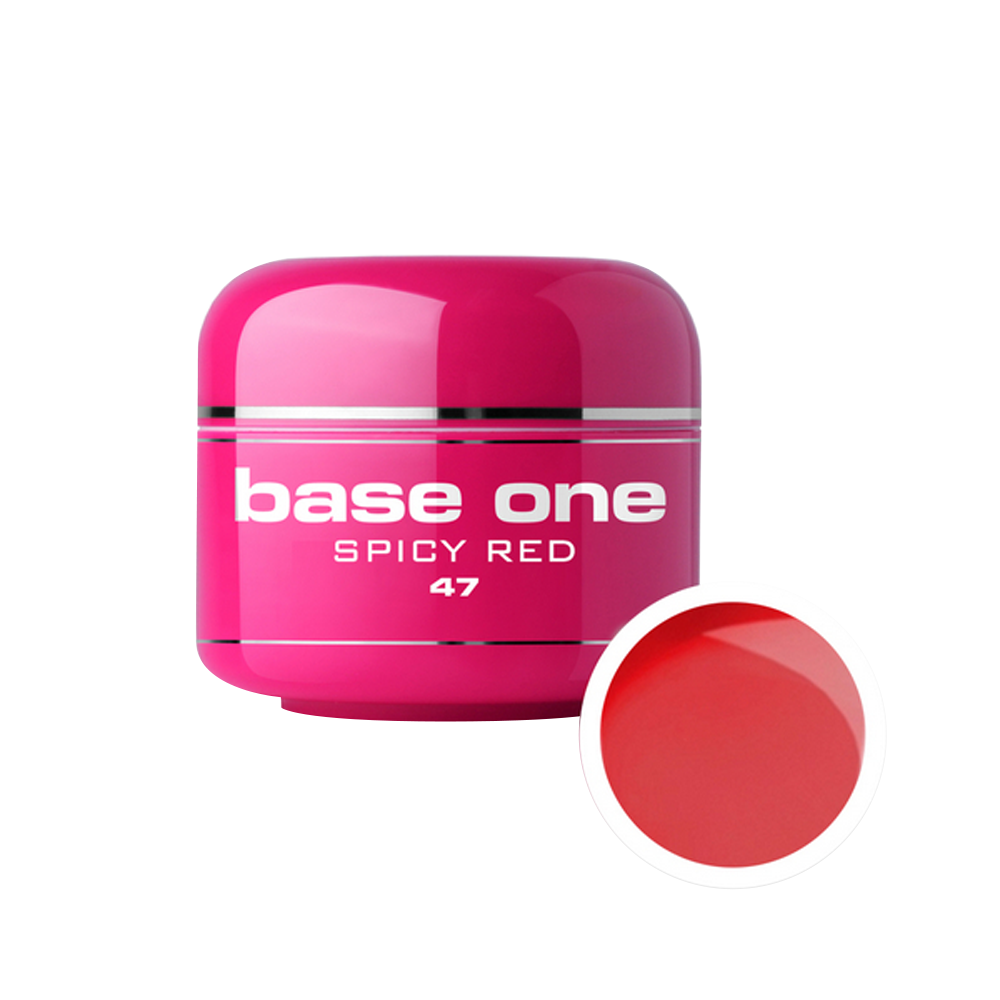 Gel UV color Base One, 5 g, spicy red 47 Base One imagine noua 2022