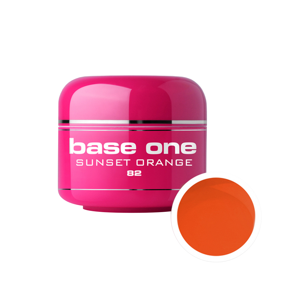 Gel UV color Base One, 5 g, sunset orange 82 Base One imagine noua 2022
