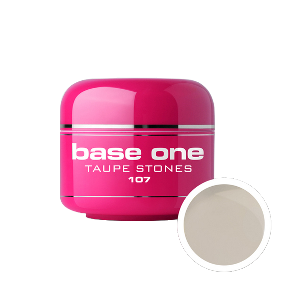 Gel UV color Base One, 5 g, taupe stones 107 Base One imagine noua 2022