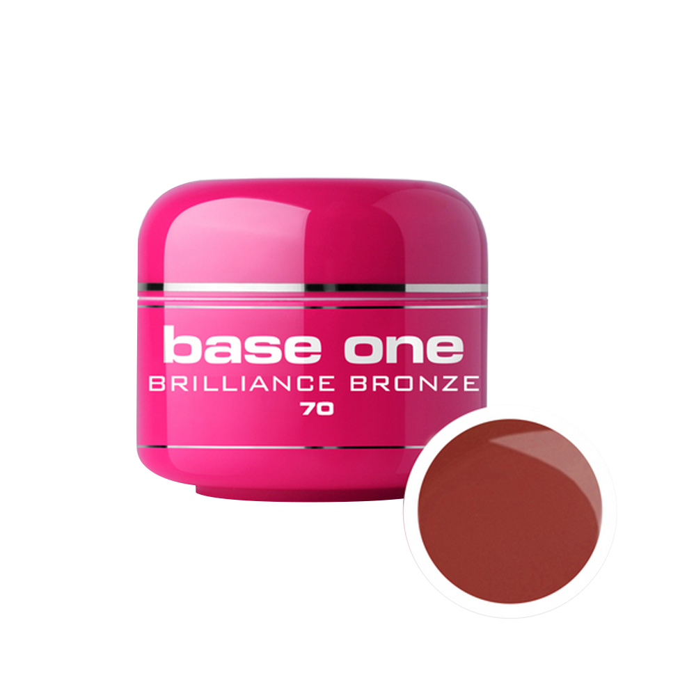 Gel UV color Base One, brilliance bronze 70, 5 g