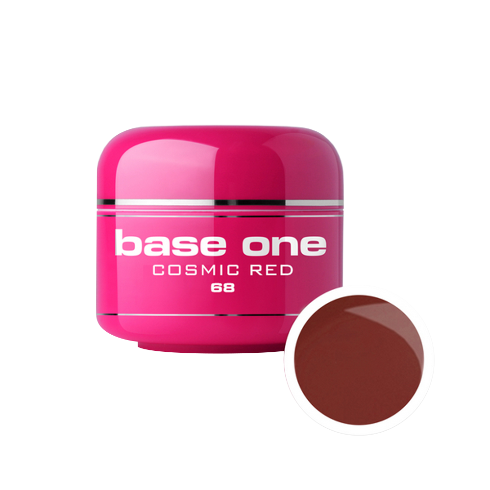 Gel UV color Base One, cosmic red 68, 5 g Base One imagine noua 2022