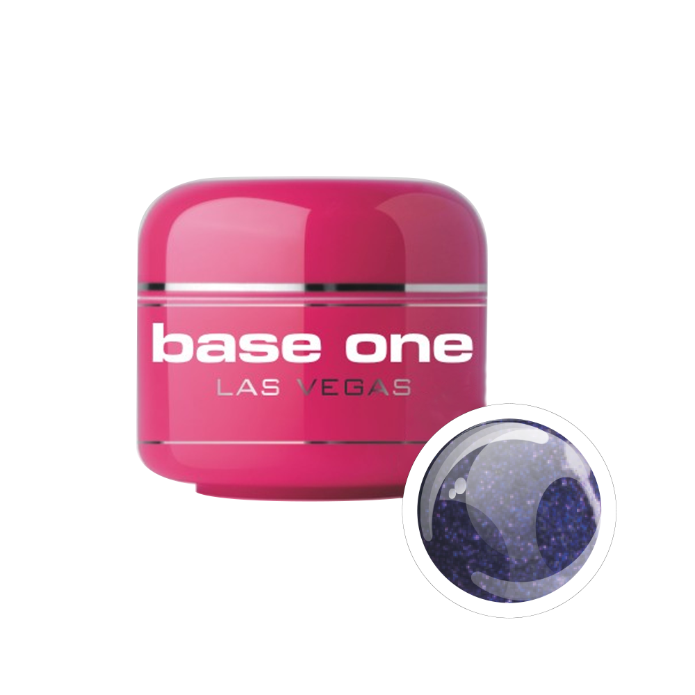Gel UV color Base One, Las Vegas, binion`s purple 12, 5 g Base One imagine noua 2022