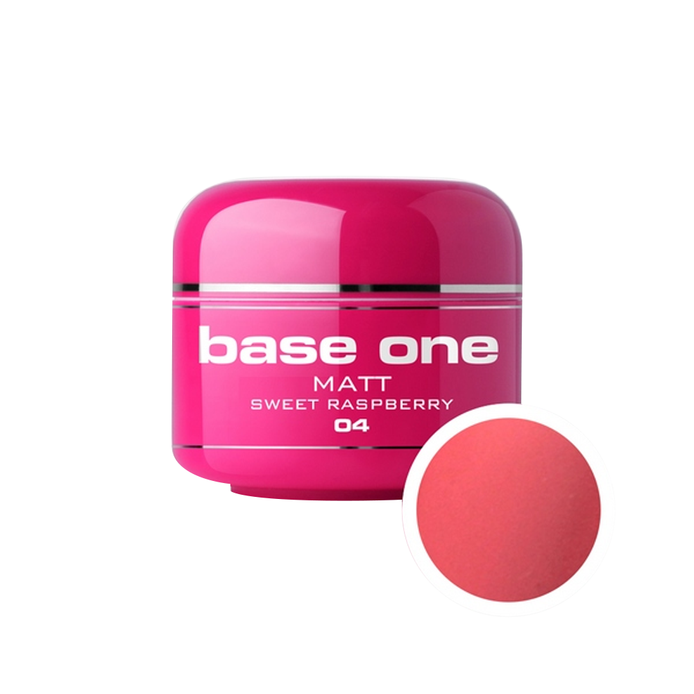 Gel UV color Base One, Matt, sweet raspberry 04, 5 g #04 imagine pret reduceri