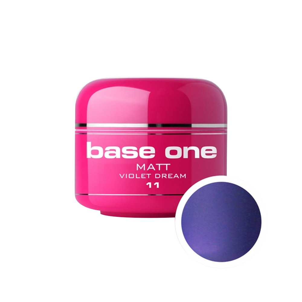 Gel UV color Base One, Matt, violet dream 11, 5 g Base One imagine noua 2022
