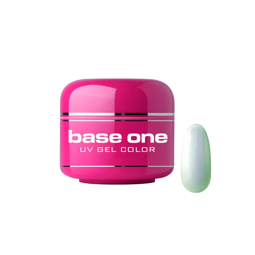 Gel UV color Base One, Metallic, fresh jade 19, 5 g Base One imagine noua 2022