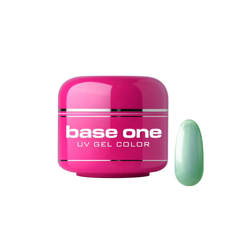 Gel UV color Base One, Metallic, froggy green 17, 5 g Base One imagine noua 2022
