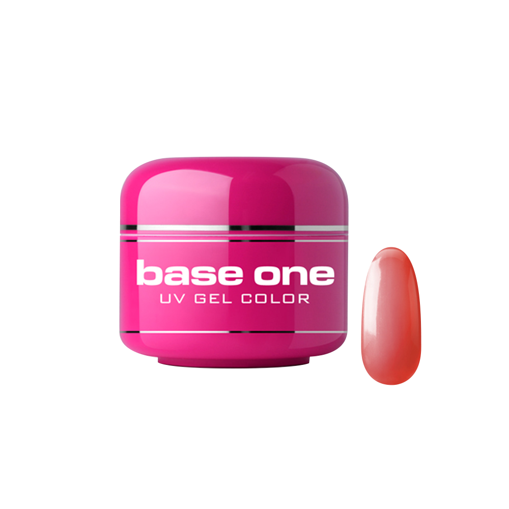 Gel UV color Base One, Metallic, kisses red 31, 5 g Base One imagine noua 2022