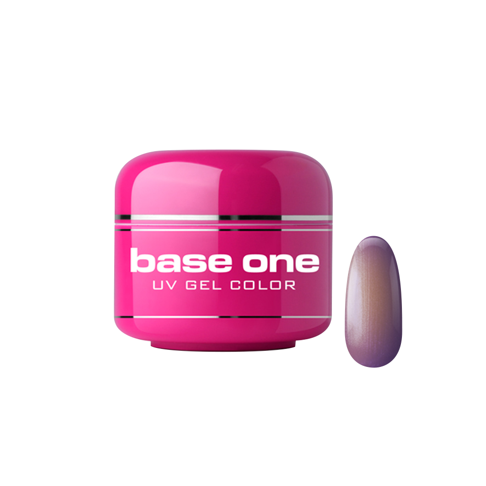 Gel UV color Base One, Metallic, orchid violet 43, 5 g Base One imagine noua 2022