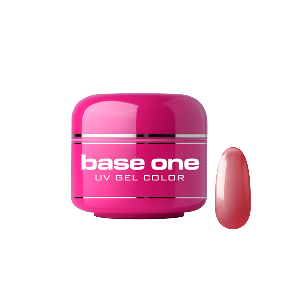 Gel UV color Base One, Metallic, passion red 32, 5 g Base One imagine noua 2022