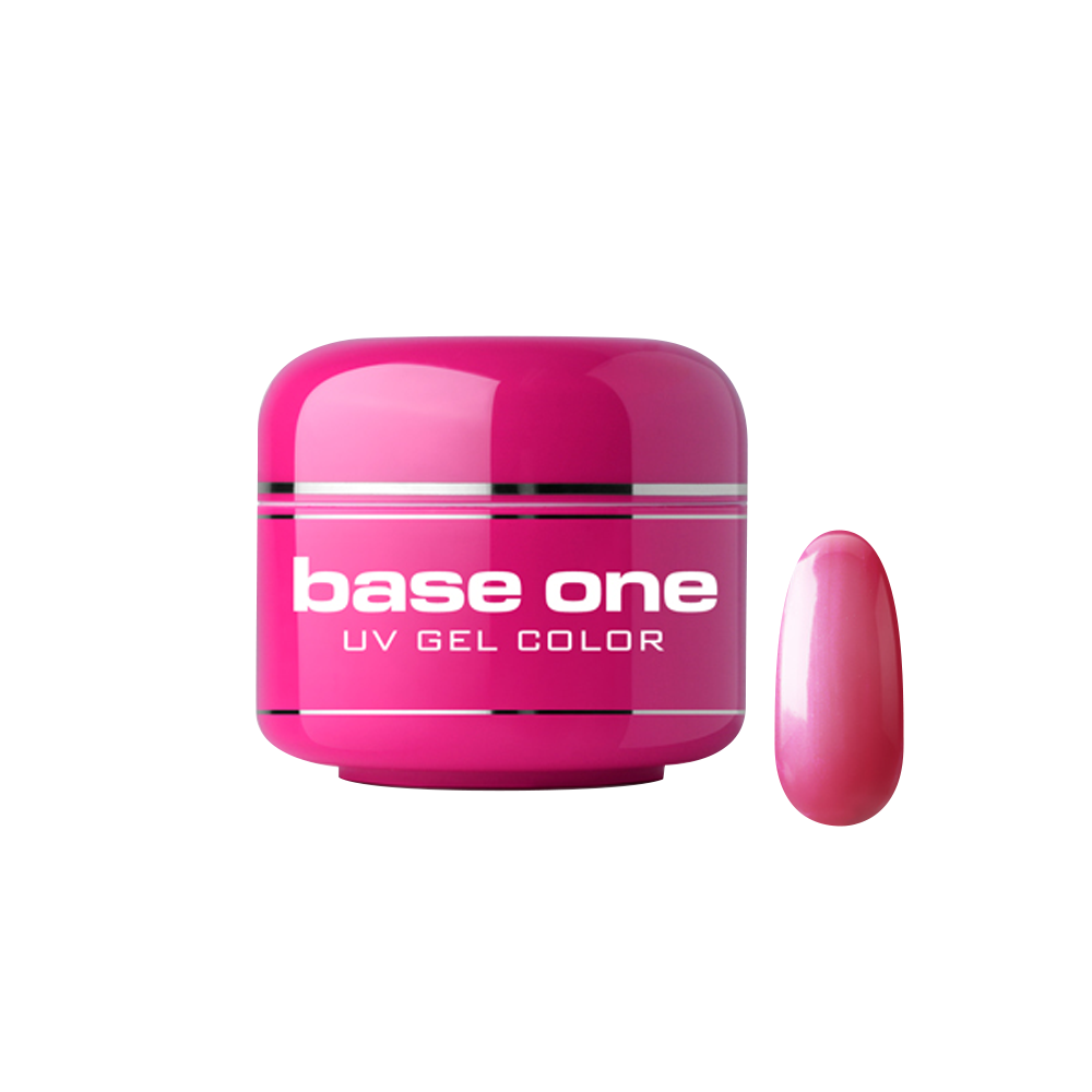 Gel UV color Base One, Metallic, pink 10, 5 g Base One imagine noua 2022