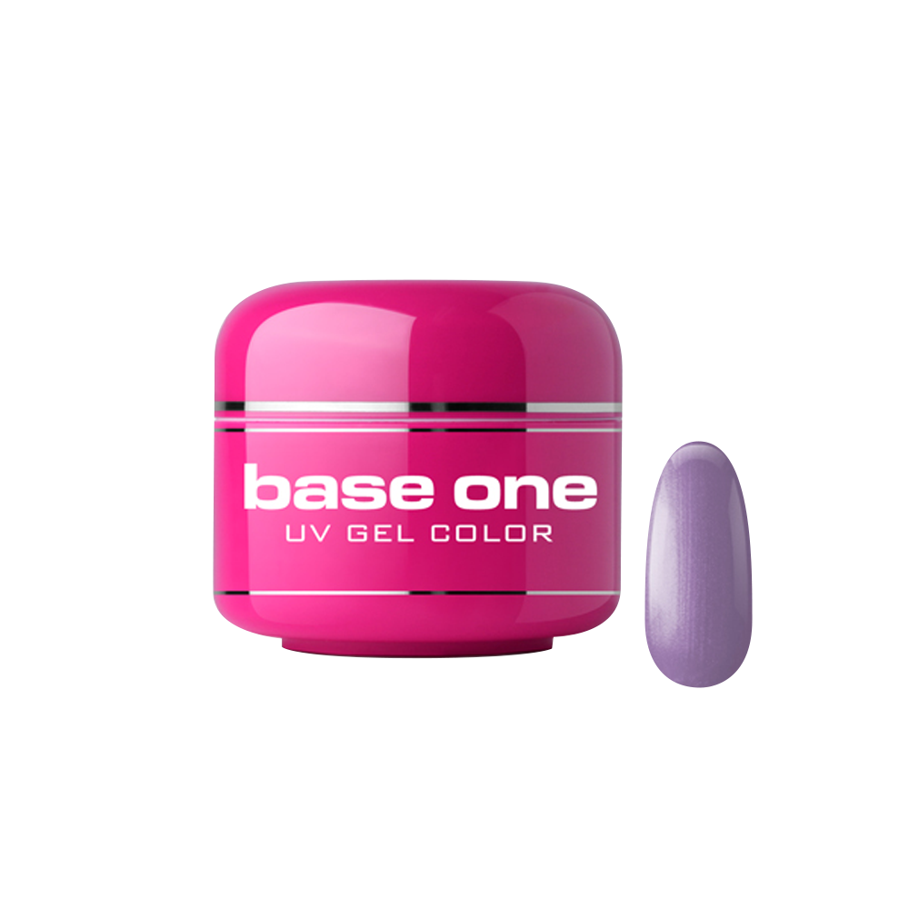 Gel UV color Base One, Metallic, romantic violet 42, 5 g Base One imagine noua 2022