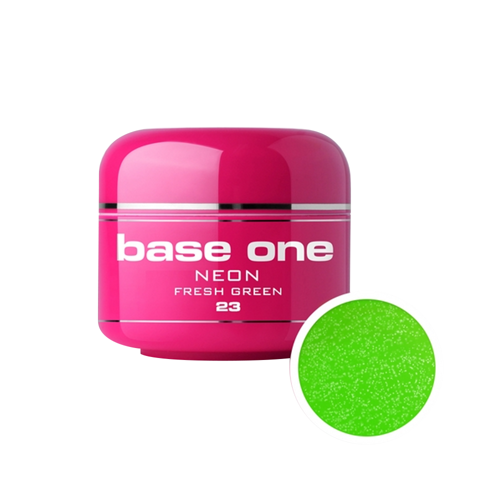 Gel UV color Base One, Neon, fresh green 23, 5g 23 imagine noua 2022