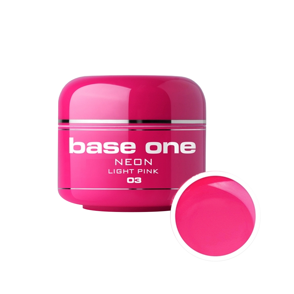 Gel UV color Base One, Neon, light pink 03, 5 g Base One imagine noua 2022