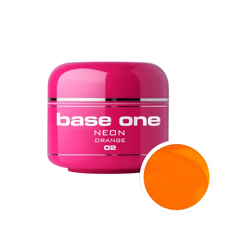 Gel UV color Base One, Neon, orange 02, 5 g Base One imagine noua 2022