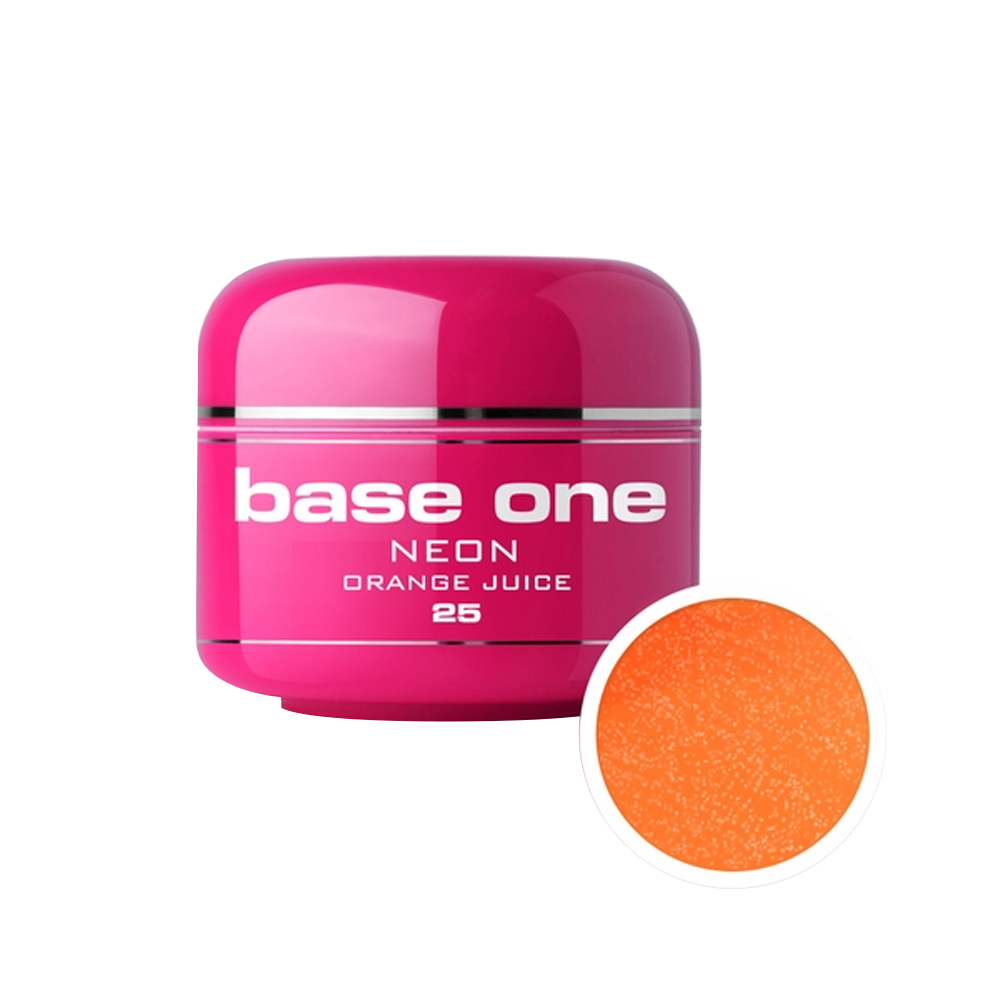 Gel UV color Base One, Neon, orange juice 25, 5 g Base One imagine noua 2022