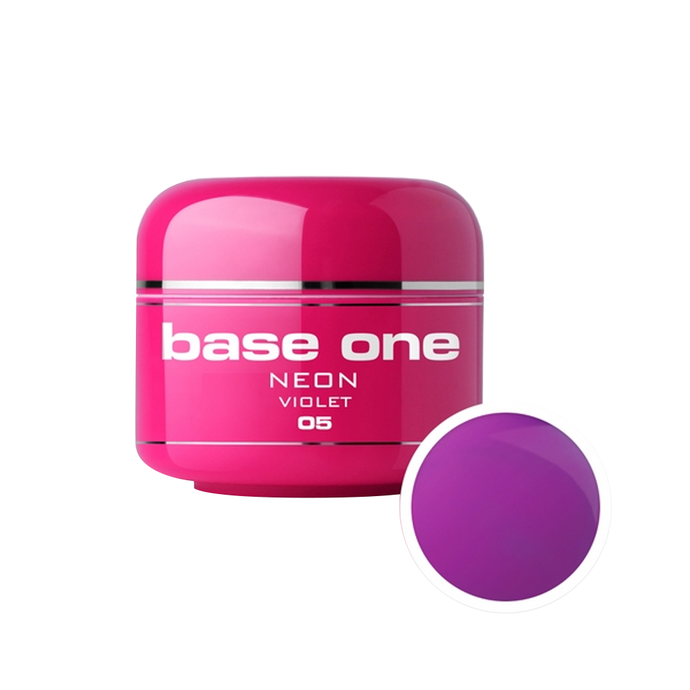 Gel UV color Base One, Neon, violet 5, 5 g Base One imagine noua 2022