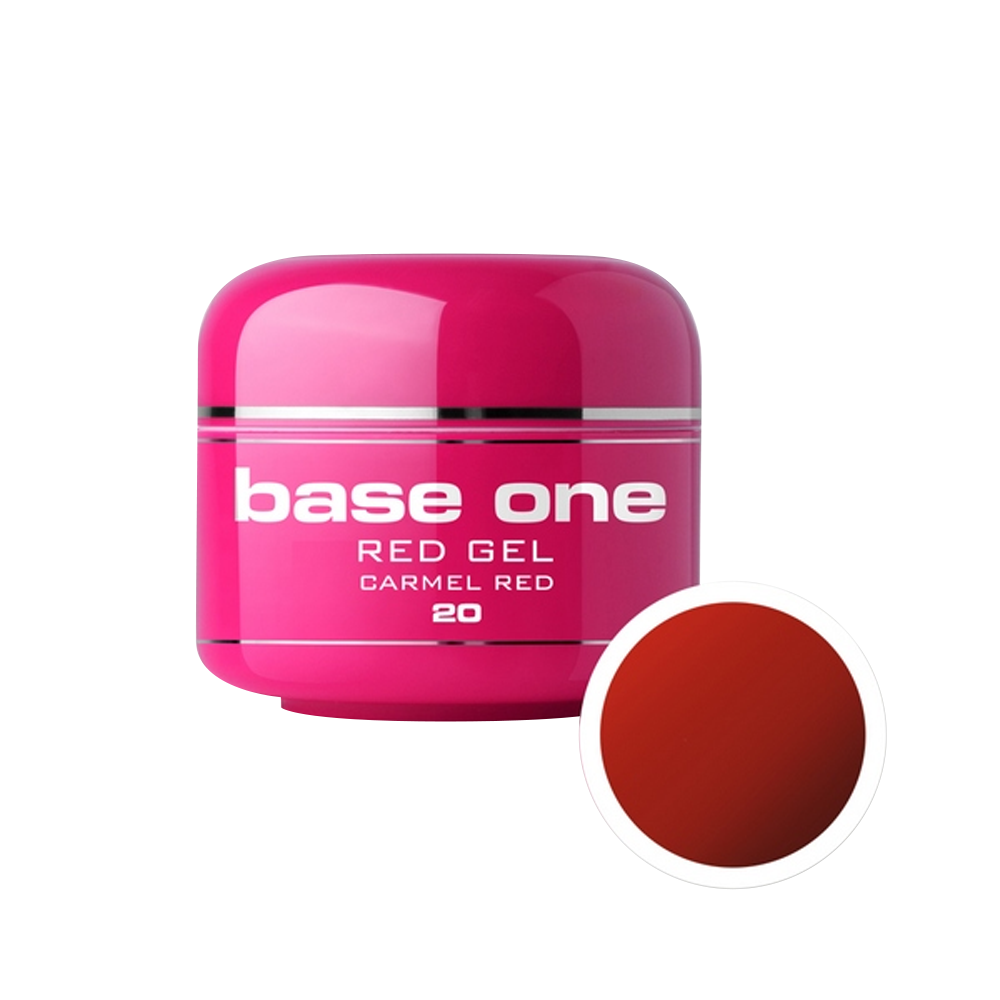 Gel UV color Base One, Red, carmel red 20, 5 g Base One imagine noua 2022