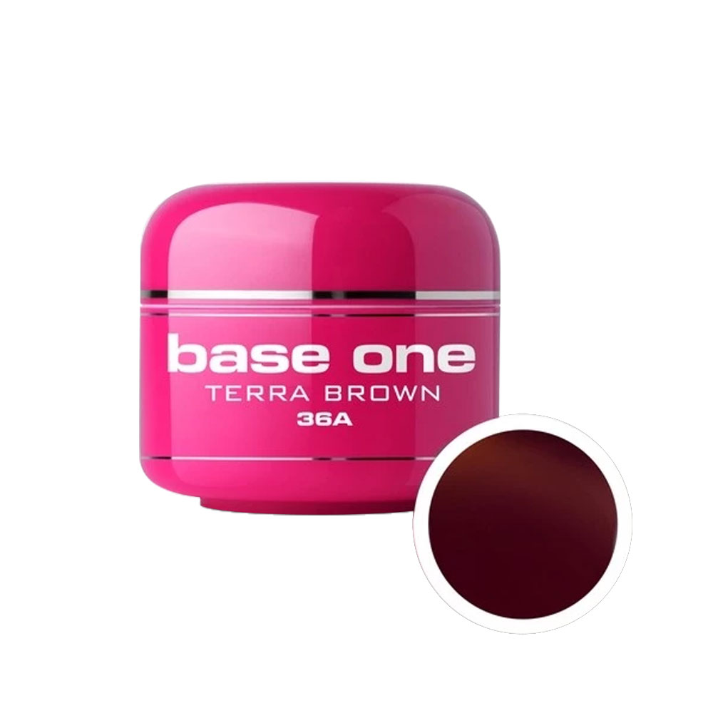 Gel UV color Base One, 5 g, Terra Brown, 36A Base One imagine noua 2022