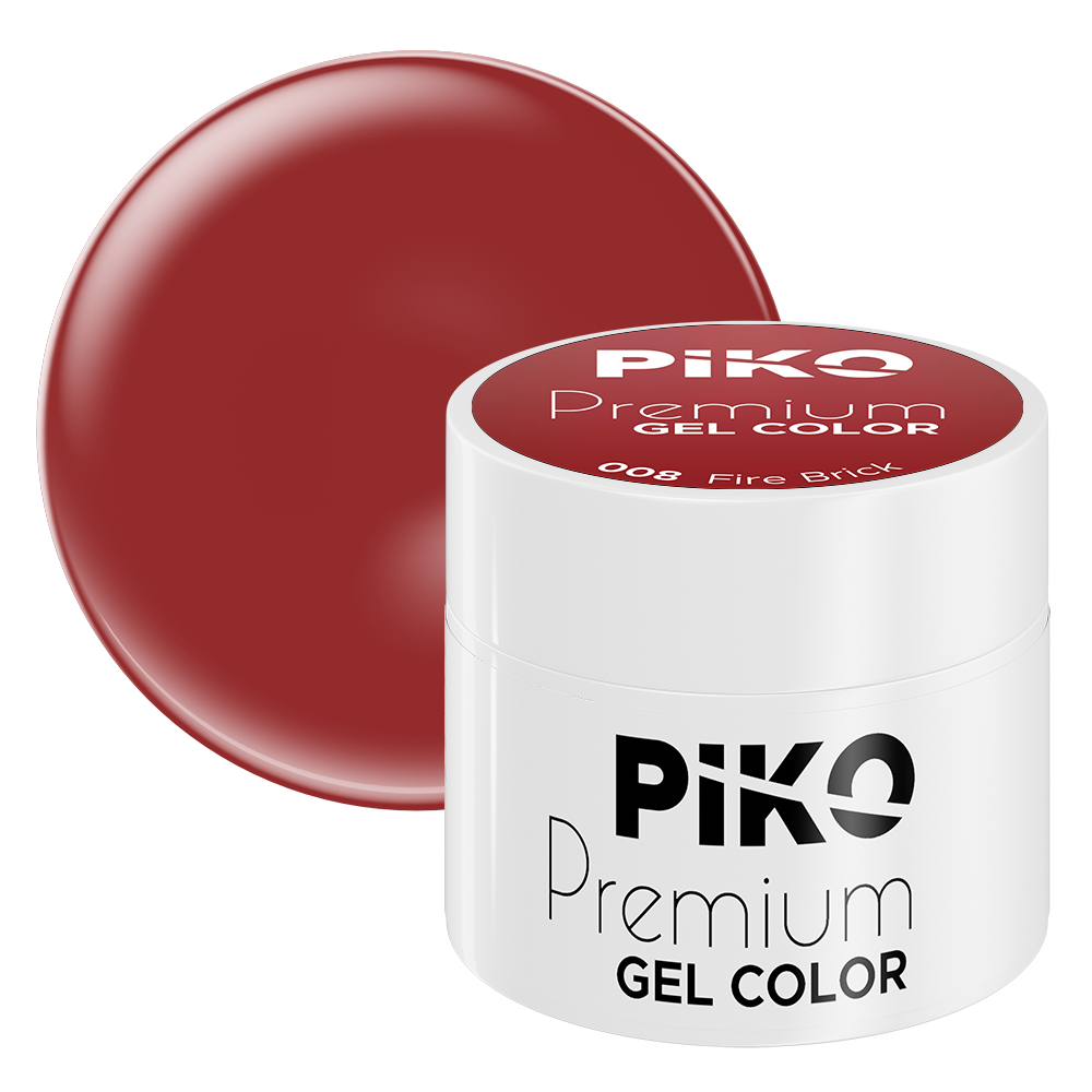 Gel UV color Piko, Premium, 5 g, 008, Fire Brick 008 imagine noua 2022