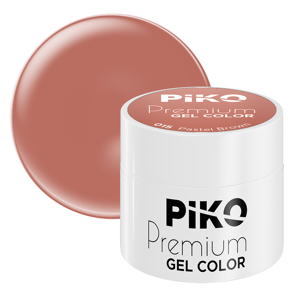 Gel UV color Piko, Premium, 5 g, 015 Pastel Brown #015 imagine pret reduceri