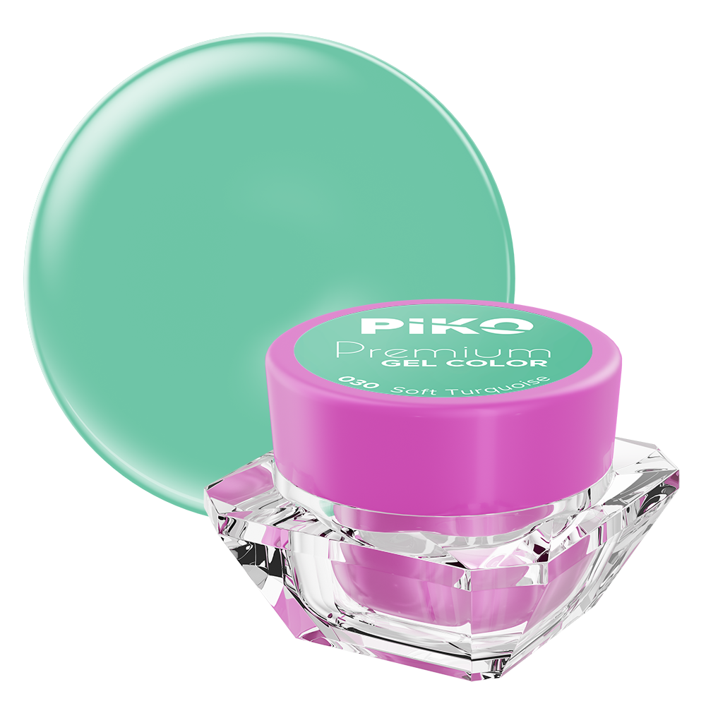 Poze Gel UV color Piko, Premium, 030 Soft Turquoise, 5 g