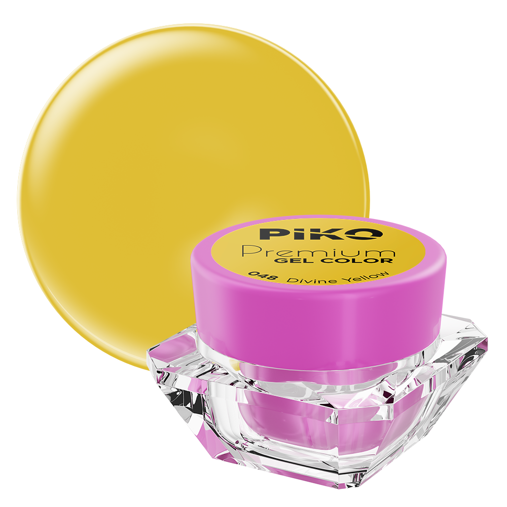 Poze Gel UV color Piko, Premium, 048 Divine Yellow, 5 g