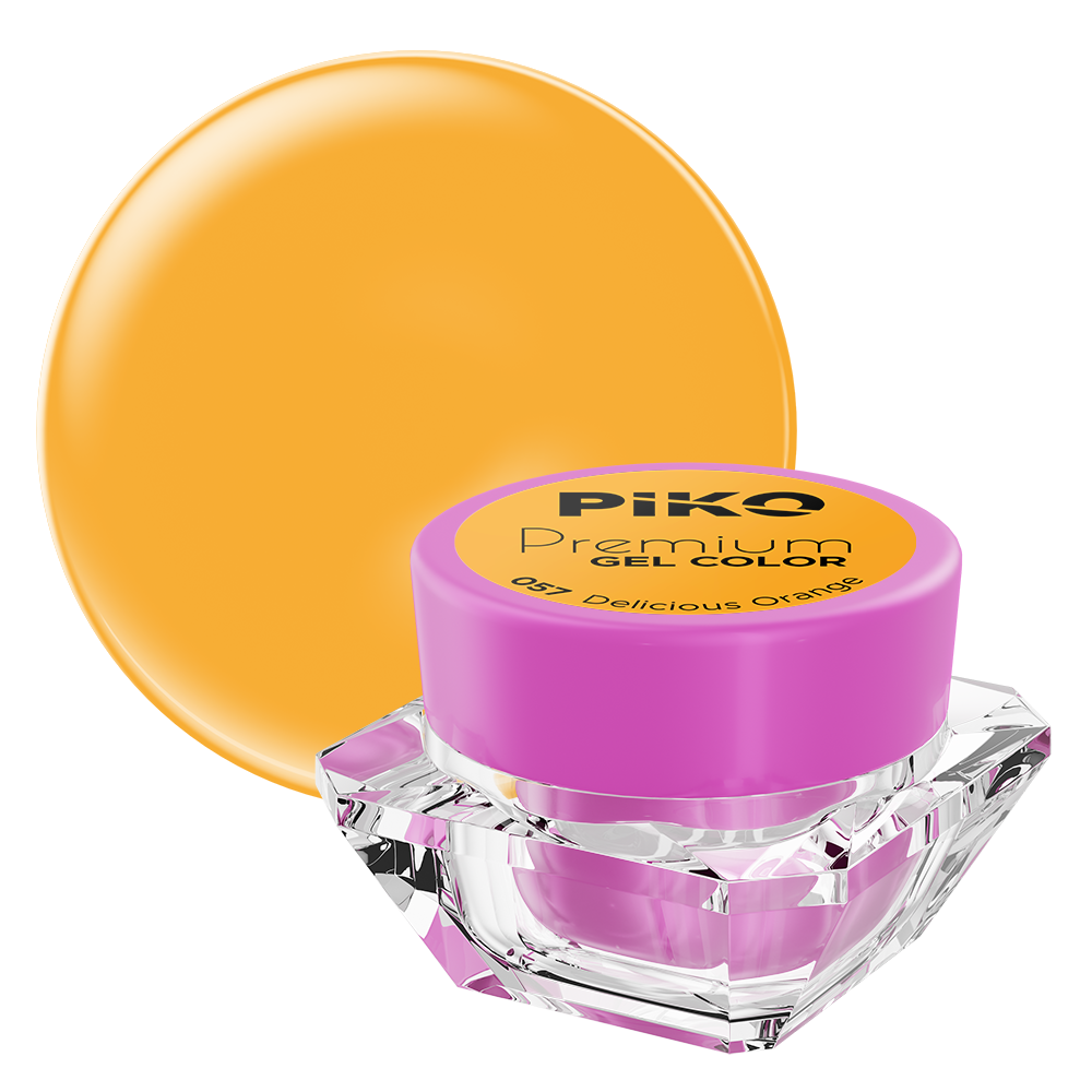 Poze Gel UV color Piko, Premium, 057 Delicious Orange, 5 g