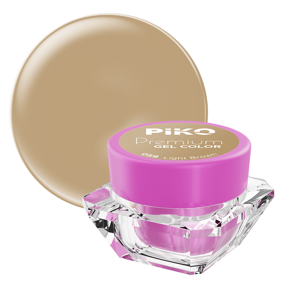 Gel UV color Piko, Premium, 059 Light Brown, 5 g lila-rossa.ro imagine noua 2022