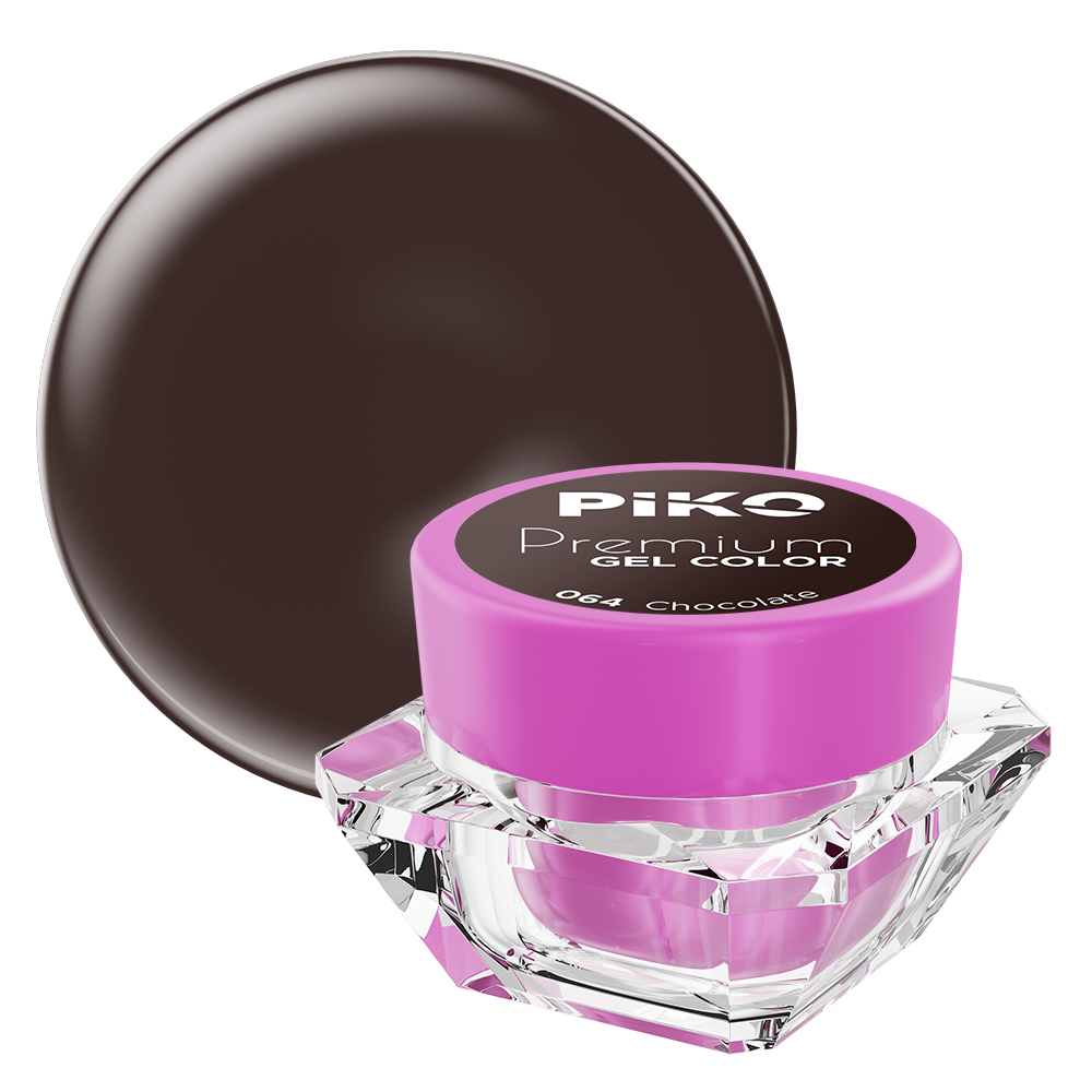 Gel UV color Piko, Premium, 064 Chocolate, 5 g lila-rossa.ro imagine noua 2022