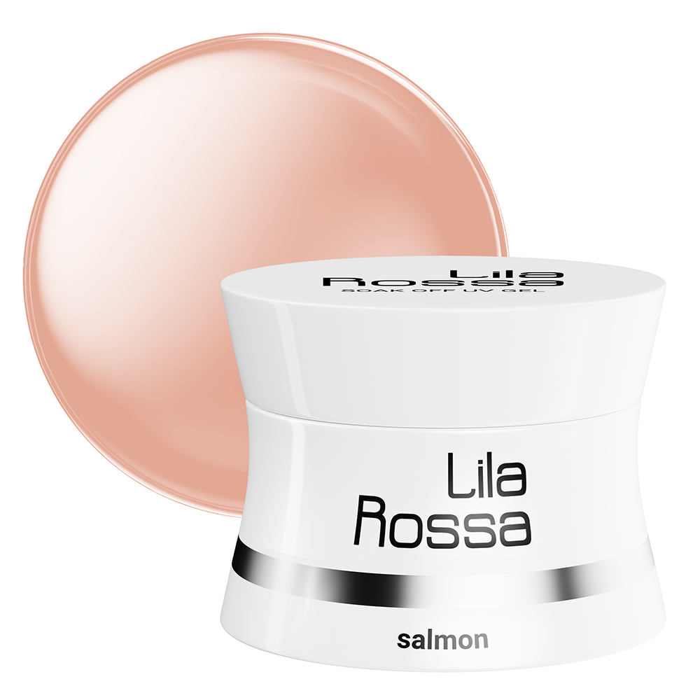 Gel UV de constructie Lila Rossa, Soak off, 15g, Salmon