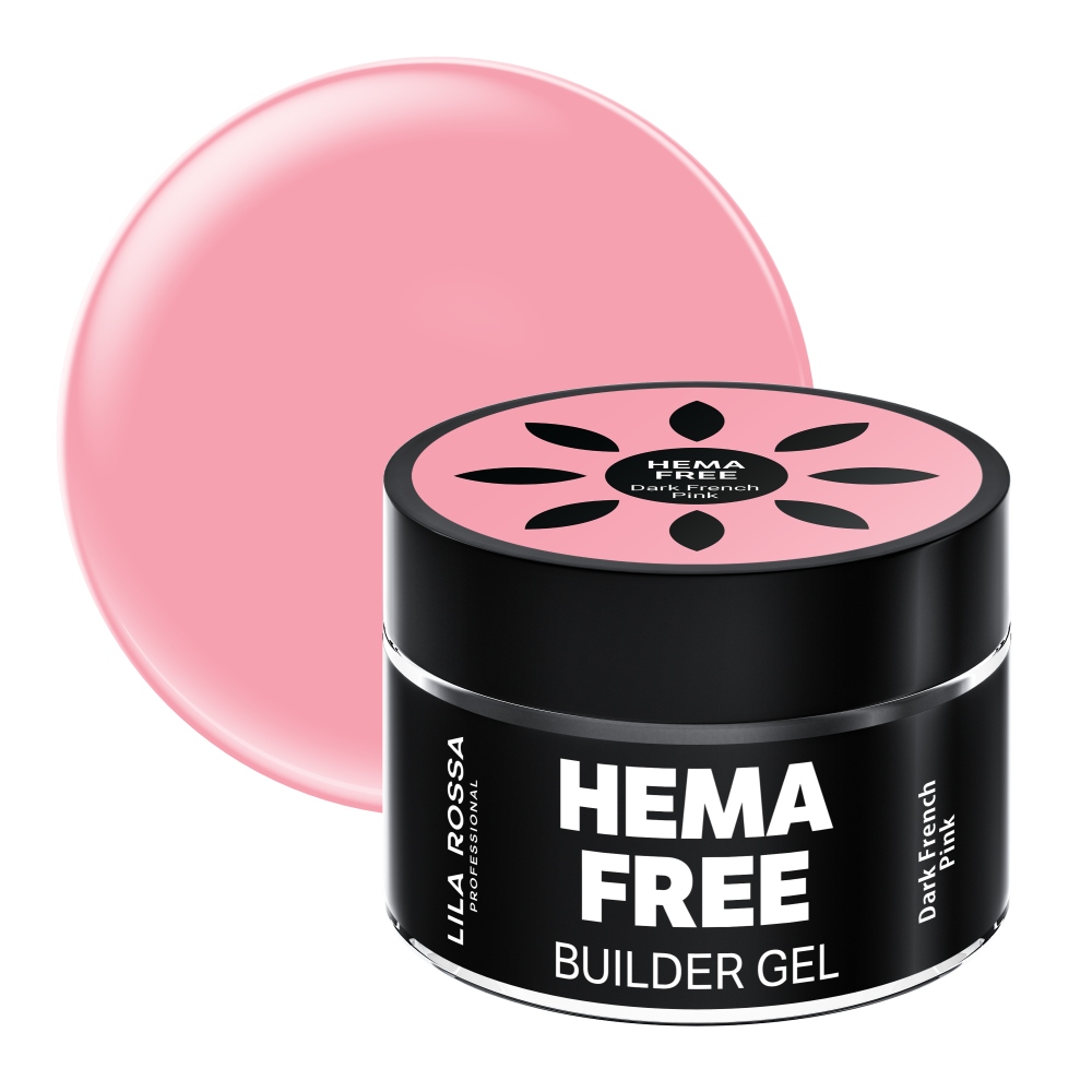 Hema free gel de constructie unghii lila rossa dark french pink Lila Rossa imagine noua 2022