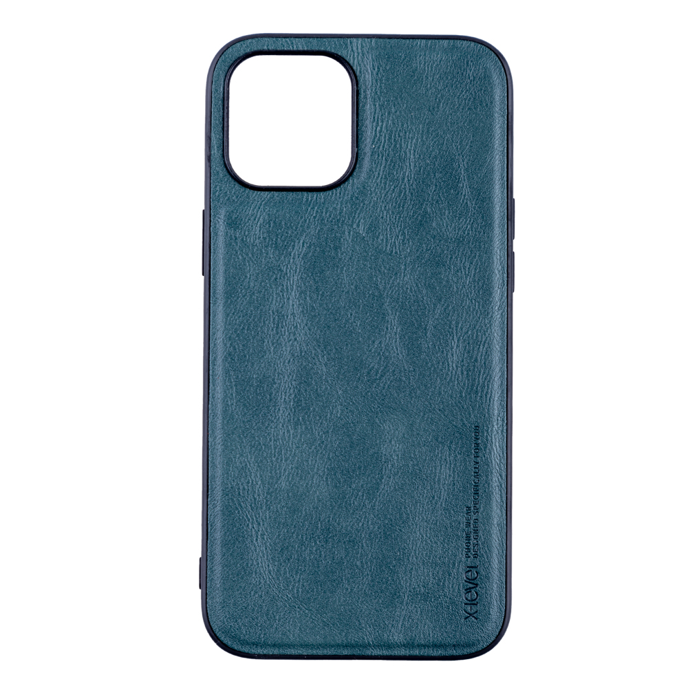 Husa de protectie Loomax, Iphone 12/12 Pro,  piele ecologica, verde