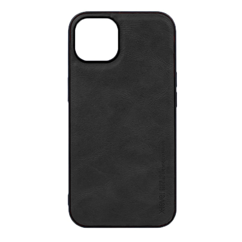 Husa Loomax de protectie iPhone 12 Mini, anti-soc, din piele ecologica, subtire, negru