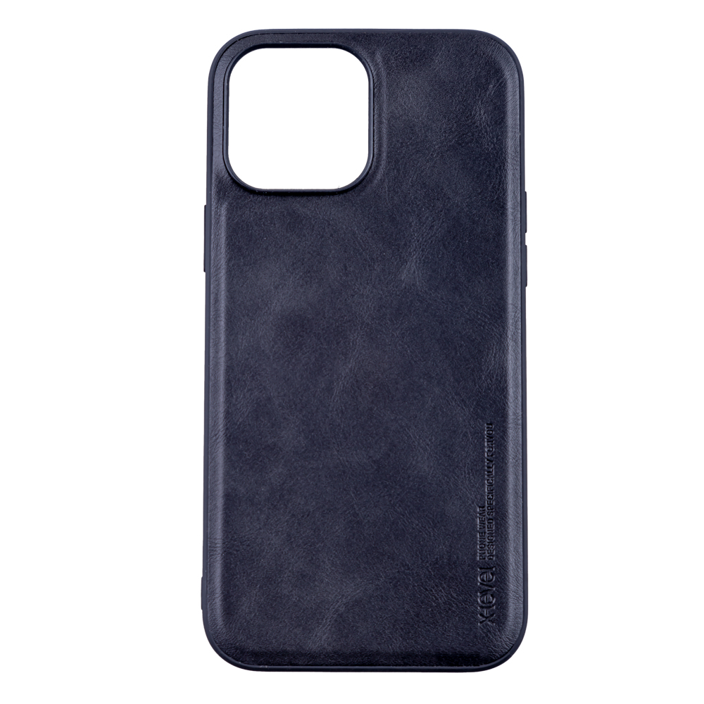 Husa de protectie Loomax, Iphone 13 Pro Max, piele ecologica, negru