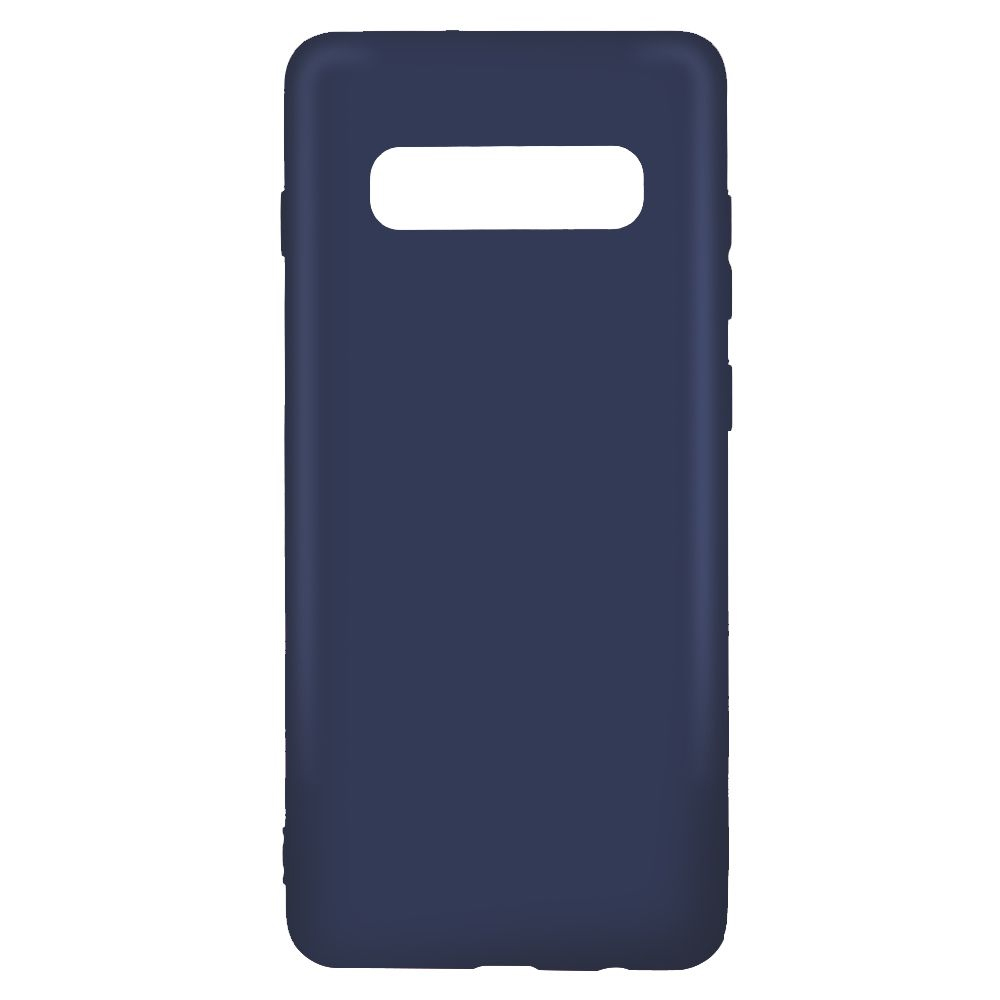 Husa de protectie Loomax, compatibila cu Samsung S10 Plus, Silicon Subtire, Albastra