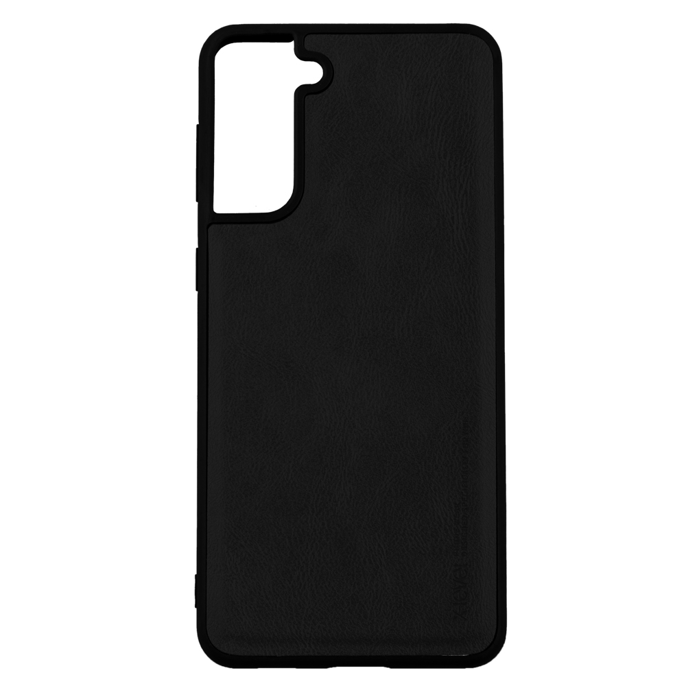 Husa Loomax de protectie Samsung S21, anti-soc, din piele ecologica, subtire, negru