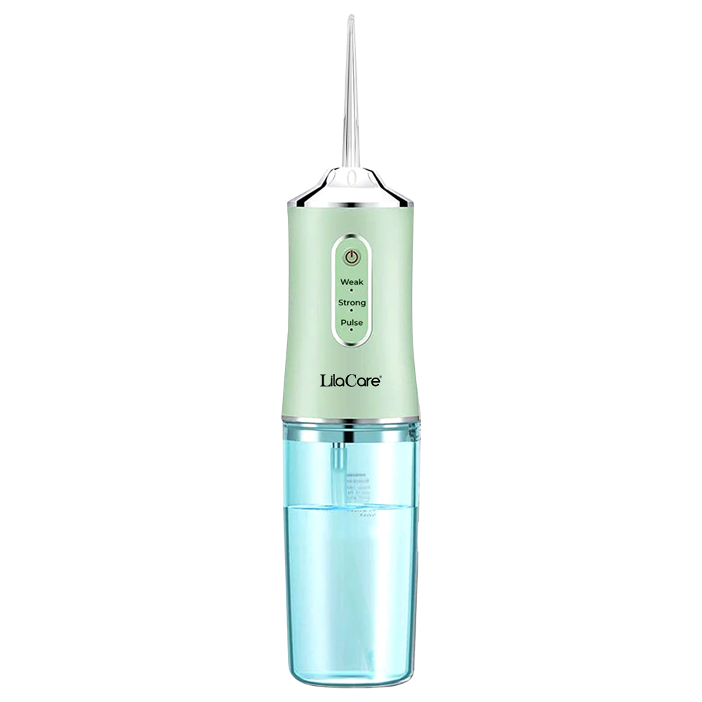 Irigator bucal profesional, dus bucal, Lila Care, Ultra-Portabil, 4 Capete Curatare, rezervor 220 ml, verde, [2],https:lilarossa.ro