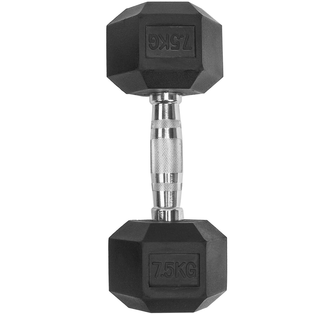 Gantera dumbbell Karemi, hexagon, 7,5 kg