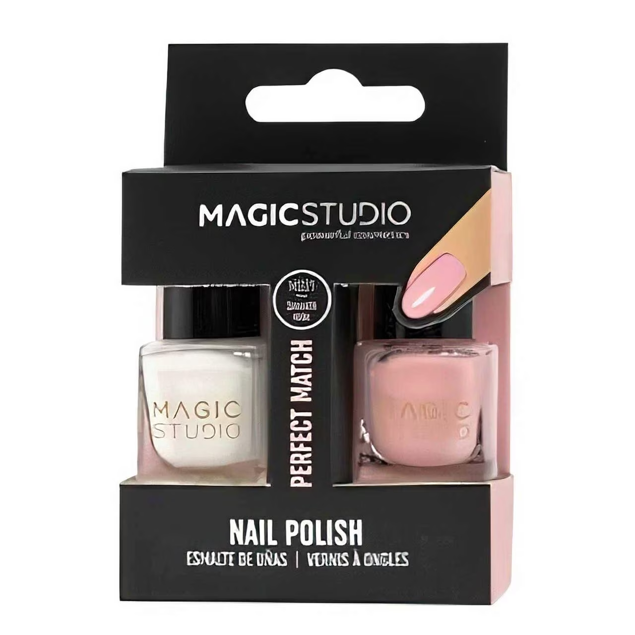 Set lac de unghii Magic Studio 2 Nail Polish Pack, Rose lila-rossa.ro imagine noua 2022