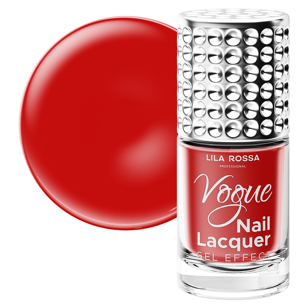 Lac de unghii, Lila Rossa, Vogue, gel effect, 10 ml, Red clasica imagine pret reduceri