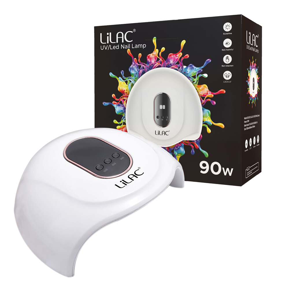 Lampa UV/Led Lilac, 90 W, pentru manichiura si pedichiura, cablu USB, alba lila-rossa.ro imagine noua 2022