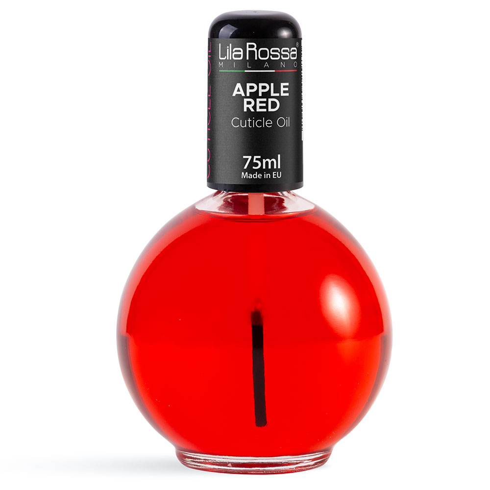 Ulei cuticule cu pensula, Lila Rossa, aroma Apple Red, 75 ml Lila Rossa imagine noua 2022