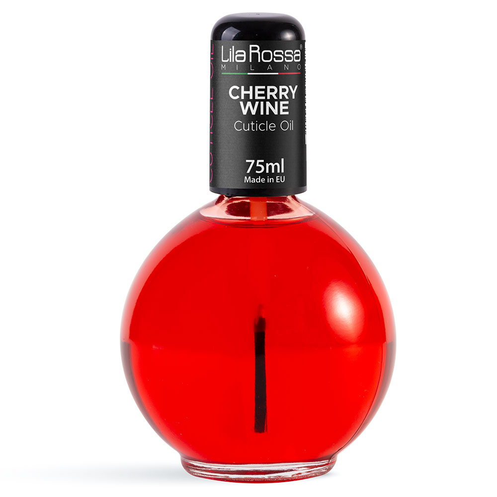 Ulei cuticule cu pensula, Lila Rossa, aroma Cherry Wine, 75 ml Lila Rossa imagine noua 2022