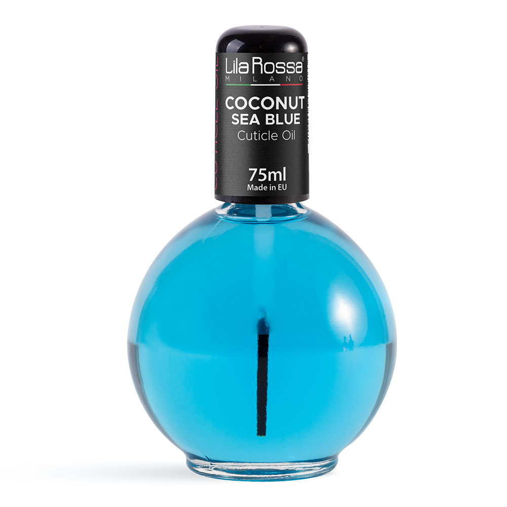 Ulei cuticule cu pensula, Lila Rossa, aroma Coconut Sea Blue, 75 ml Lila Rossa imagine noua 2022