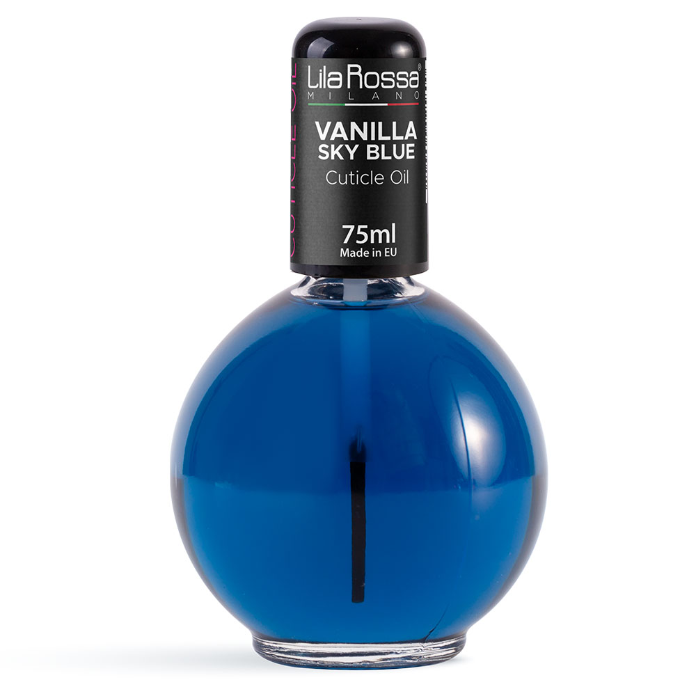 Ulei cuticule cu pensula, Lila Rossa, aroma Vanilla Sky Blue, 75 ml Lila Rossa imagine noua 2022