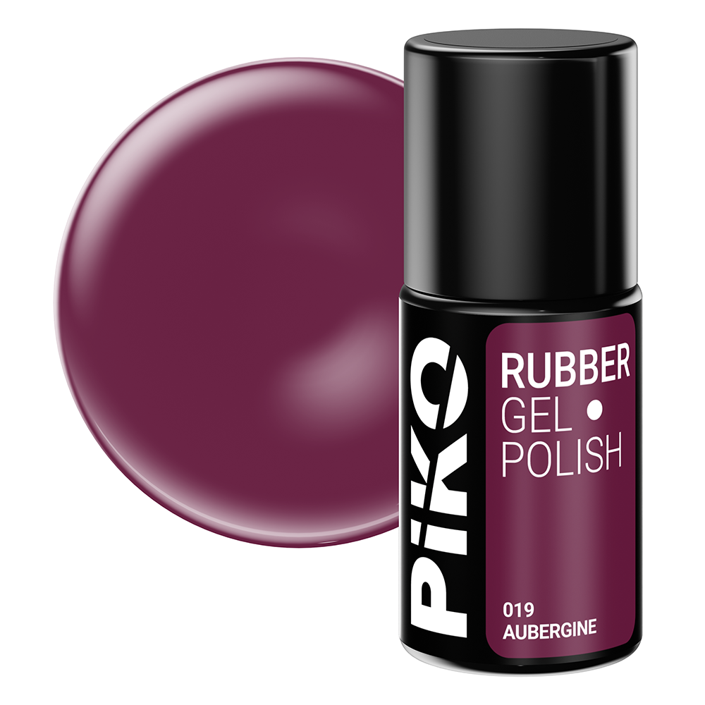 Oja semipermanenta Piko, Rubber, 7ml, 019  Aubergine