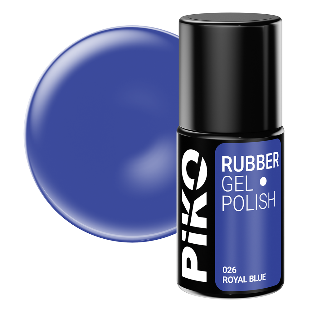 Oja semipermanenta Piko, Rubber, 7ml, 026 Royal Blue