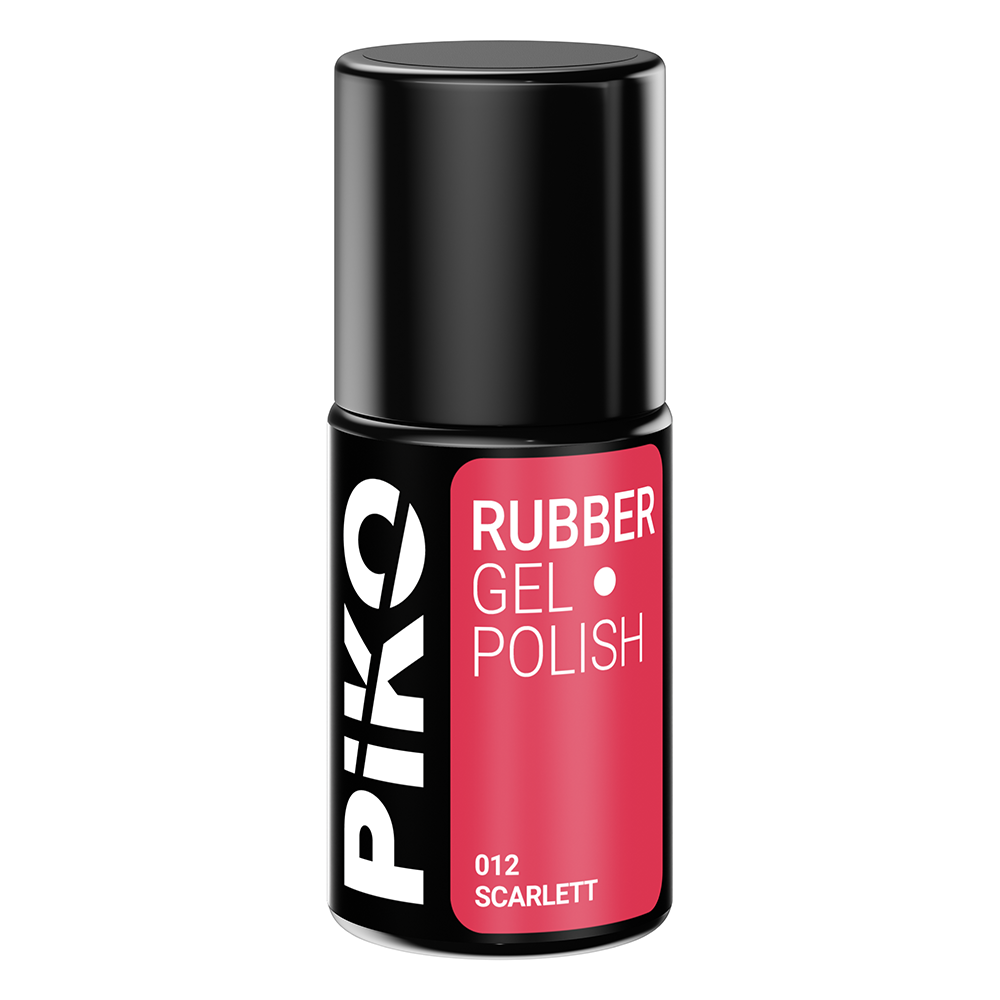 Oja semipermanenta Piko, Rubber, 7ml, 012 Scarlett, [2],https:lilarossa.ro