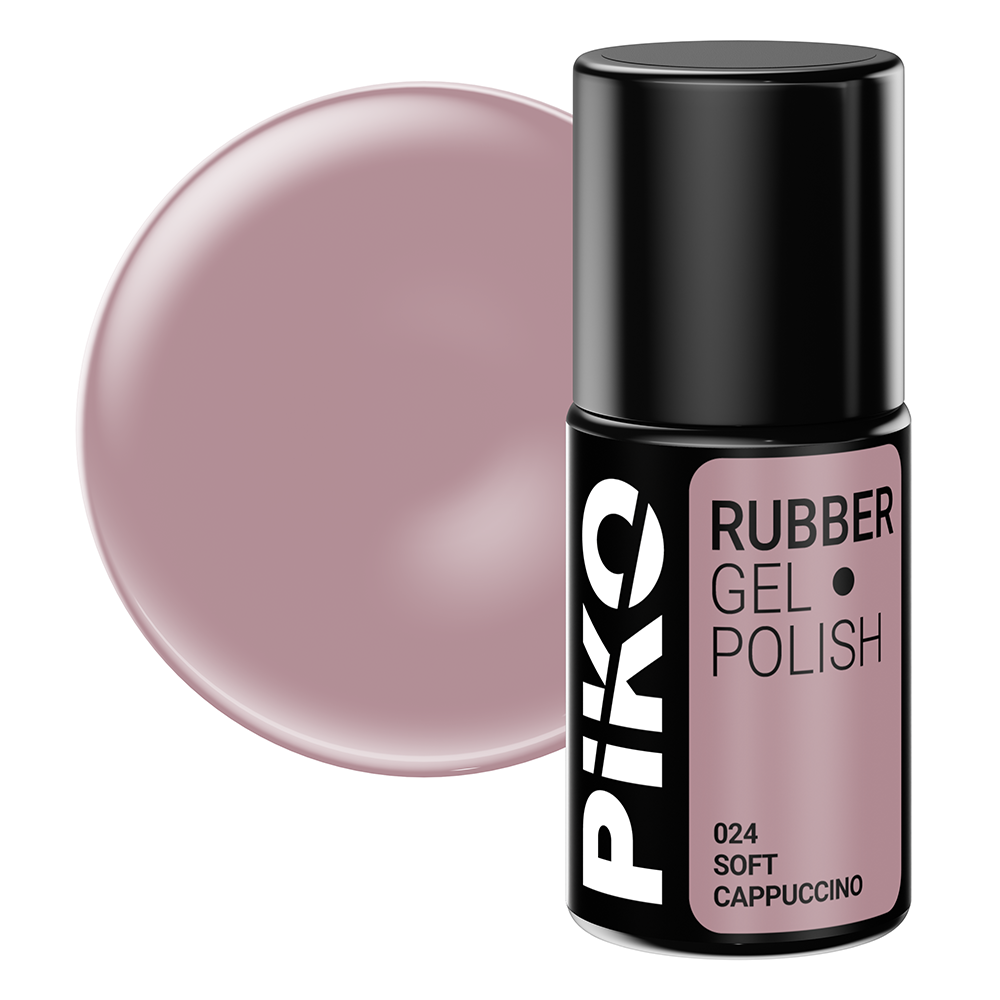 Oja semipermanenta Piko, Rubber, 7ml, 024 Soft Cappuccino 024 imagine pret reduceri