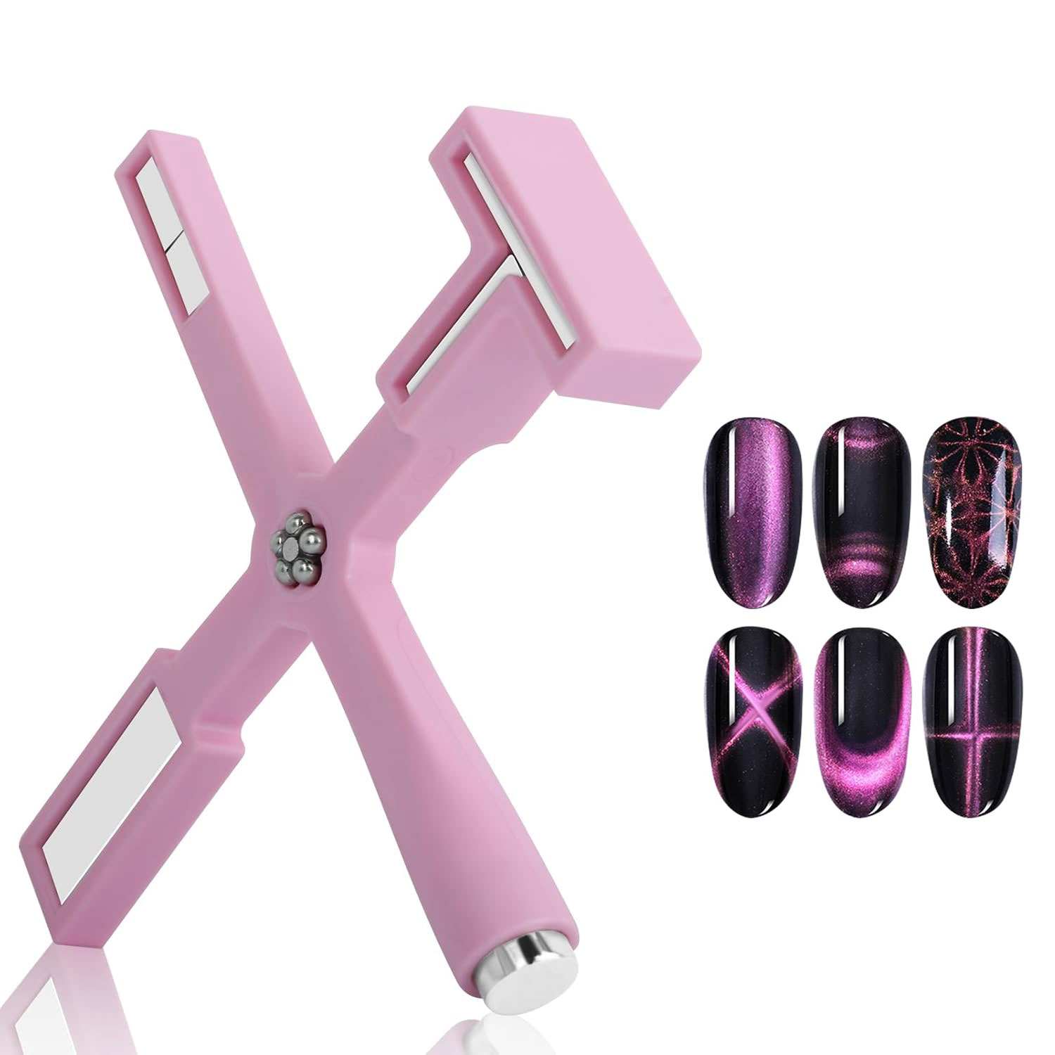 Magnet pentru Unghii Cat Eye 5 in 1 Pink
